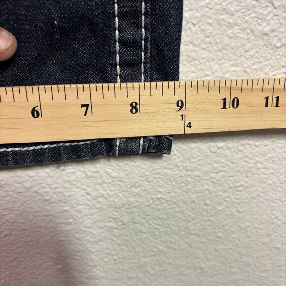 Vintage True Religion Ricky Big T Unisex Jeans 34 Dark Wash Y2K Denim World Tour - Picture 11 of 11